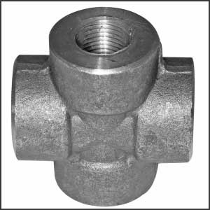 stainless steel Forged Screwed Threaded Equal cross